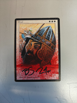 MTG Jihadd Arabian Nights ALTER artwork original by Brian Snoddy - Image 1