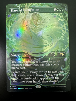 Flare of Cultivation - #338 Foil (Borderless) - Modern Horizons 3 - Mtg - Image 1