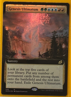 Genesis Ultimatum (Extended Art, Foil, #336, NM) Ikoria: Lair of Behemoths (IKO) - Image 1
