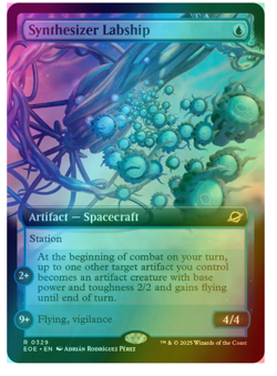 Synthesizer Labship - Foil - Extended Art Edge of Eternities - Image 1