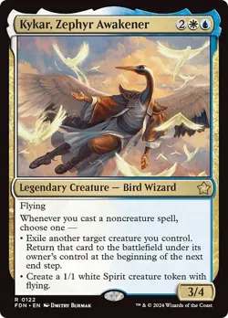 KYKAR, ZEPHYR AWAKENER x4 mtg NM-M Foundations 4 Rare - Image 1