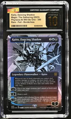 KAITO, DANCING SHADOW Phyrexia One Borderless Manga Foil CGC 10 Pristine MTG - Image 1
