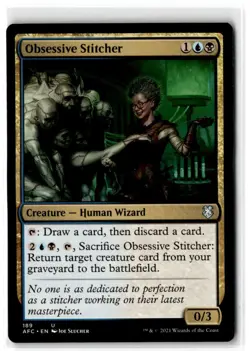 2021 Forgotten Realms Commander Obsessive Stitcher #189 Commander/Uncommon - Image 1