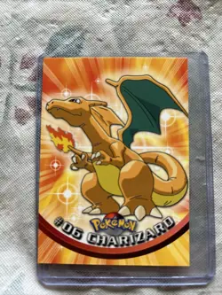 🔥1999 Topps Pokemon TCG Charizard - #06 - Non-Holo - TV Series 1 Blue Logo🔥 - Image 3