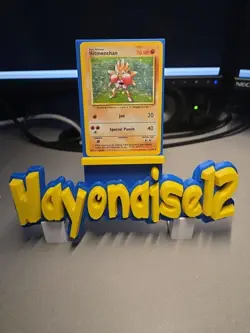 Hitmonchan Base Set Holo Rare Pokemon TCG Card - Image 1