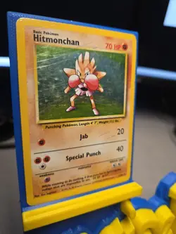 Hitmonchan Base Set Holo Rare Pokemon TCG Card - Image 3