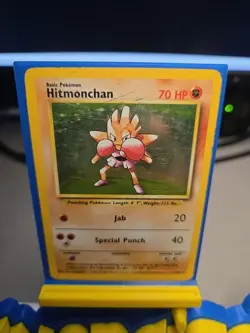 Hitmonchan Base Set Holo Rare Pokemon TCG Card - Image 5