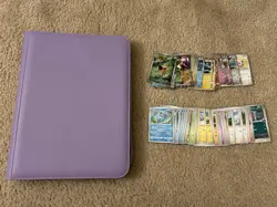 Ultra Pro Vivid Purple 9 Pocket Zippered PRO Binder with Pokemon Bulk JAPANESE - Image 1