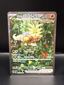 Pokemon Gouging Fire EX SIR Temporal Forces 204/162 - Image 1