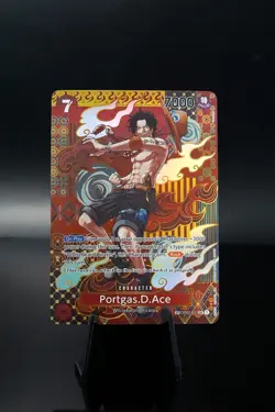 Portgas.D.Ace OP02 SP PROXY CARD- ENGLISH- High Quality Texture - Image 1
