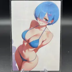 Rem Re:Zero Anime Waifu Card Doujin ACG Goddess Holo - Image 1
