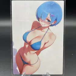 Rem Re:Zero Anime Waifu Card Doujin ACG Goddess Holo - Image 2