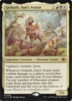 GISHATH, SUN'S AVATAR mtg NM Lost Caverns of Ixalan 1 Mythic Magic Card - Image 1