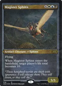 Magister Sphinx # 519 Etched Foil MtG Double Masters 2022 R VLP/NM Magic Card - Image 1