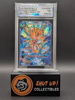 Gotenks Earth-Shattering Might BT11-003 SPR Dragon Ball Super Card AGS 10 Legend - Image 1