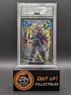 SS3 Trunks Saiyan Harmonizer BT7-126 ISR Dragon Ball Super Card AGS 9.5 - Image 1