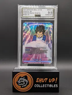 Vegeta DA FS07-07 SR Alt Art Dragon Ball Super Card Start Deck Vegeta AGS 9.5 - Image 1
