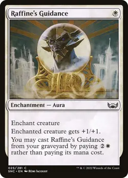 Raffine's Guidance Streets of New Capenna MTG MAGIC ENCHANTMENT AURA - Image 1