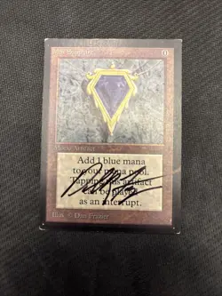 Mox Sapphire (IE) International Edition Mtg HP Signed By Dan Frazier. - Image 1