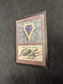 Mox Sapphire (IE) International Edition Mtg HP Signed By Dan Frazier. - Image 2