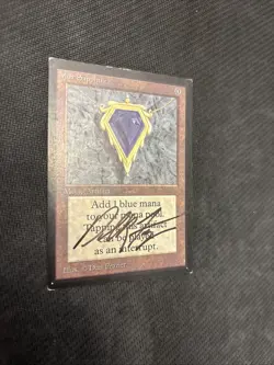 Mox Sapphire (IE) International Edition Mtg HP Signed By Dan Frazier. - Image 3