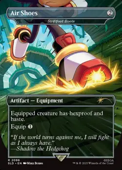 1x - Air Shoes [Swiftfoot Boots] - borderless - #2096 - Secret Lair NM MTG - Image 1