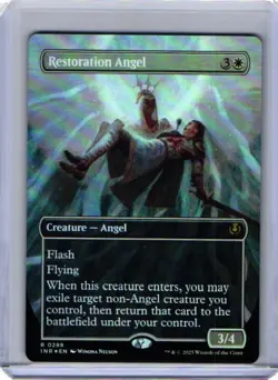 Restoration Angel - Foil - Borderless, Innistrad Remastered MTG 299 - Image 1