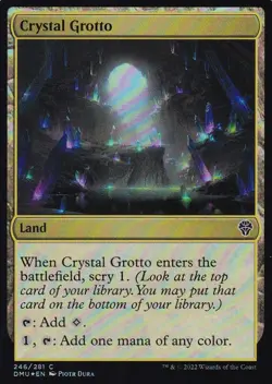 MTG Dominaria United - Crystal Grotto - DMU 246 - FOIL - Image 2