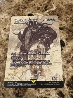THE CLOUDSEA DJINN Magic the Gathering MTG Final Fantasy Borderless - Image 1