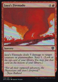 MTG Dominaria United - Jaya's Firenado - DMU 134 - FOIL - Image 2