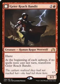 Geier Reach Bandit / Vildin-Pack Shadows over Innistrad MTG MAGIC WEREWOLF RARE - Image 1