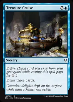 Treasure Cruise - Light Play MTG Commander 2016 Edition - Image 1