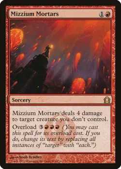 Mizzium Mortars Return to Ravnica MTG MAGIC SORCERY RED RARE - Image 1