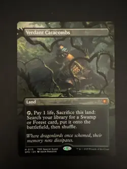 Verdant Catacombs (Borderless) Special Guests Regular MTG Free Shipping - Image 1