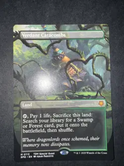 Verdant Catacombs (Borderless) Special Guests Regular MTG Free Shipping - Image 2