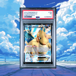 *POP 5* Dragonite EX 2014 Pokemon XY FA Furious Fists 108/111 PSA 1 PR - Image 1