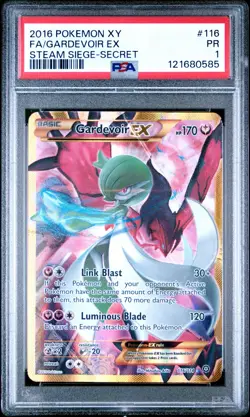 *POP 3* 2016 POKEMON XY STEAM SIEGE #116 FA/GARDEVOIR EX STEAM SIEGE PSA 1 PR - Image 4