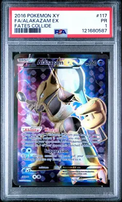 *POP 4* Pokemon Alakazam EX XY Fates Collide Full Art #117 PSA 1 PR - Image 4
