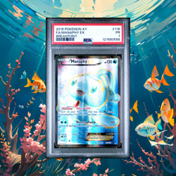 *POP 1* 2016 POKEMON XY BREAKPOINT #116 FULL ART/MANAPHY EX PSA 1 PR - Image 1