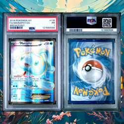 *POP 1* 2016 POKEMON XY BREAKPOINT #116 FULL ART/MANAPHY EX PSA 1 PR - Image 2