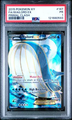 *POP 4* Pokemon Wailord EX Full Art XY: Primal Clash 147/160 MINT PSA 1 PR - Image 4