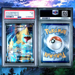 *POP 2* 2014 POKEMON XY PHANTOM FORCES #113 FULL ART/MANECTRIC EX PSA 1 PR - Image 2
