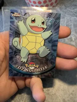 Topps Chrome 2000 Pokemon #07 Squirtle Holo Foil Card - Image 1