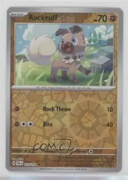 Rockruff Reverse Foil Pokemon SV02: Paldea Evolved #116 0kb5 - Image 1