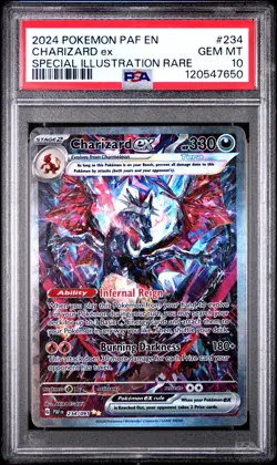 POKEMON PSA 10 2024 SV Paldean Fates Charizard ex 234/091 SIR *7650 - Image 1