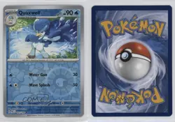 Quaxwell Reverse Foil Pokemon SV02: Paldea Evolved #051 1l7t - Image 3