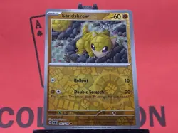 Sandshrew 097/167 Twilight Masquerade Pokemon TCG Reverse Holo Common 2024 NM - Image 4
