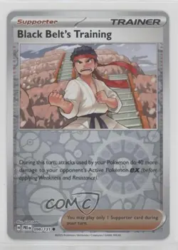 Black Belt's Training Reverse Foil Pokemon Prismatic Evolutions PRE #098 01sb - Image 1