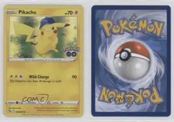 Pikachu Holo Pokemon Sword & Shield Pokemon Go #028 1a7w - Image 3