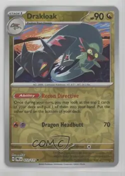 Drakloak Reverse Foil Pokemon Prismatic Evolutions PRE #072 01sb - Image 1